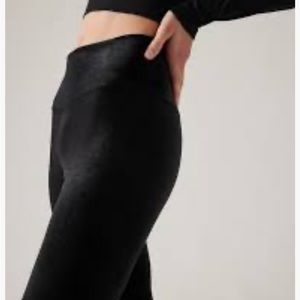 Elation Tight Athleta Velvet Black Leggings Small